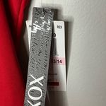 XOXO Red Square Neck Cap Sleeve Above The Knee Dress Size 13/14 NWT Photo 5