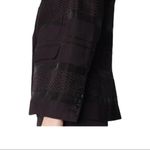 Armani Exchange Textured Stripe Blazer Black Size 2 Photo 3