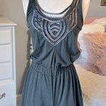Xhilaration Romper Gray Knit Feminine Photo 0