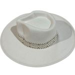 Altar'd State NWT Altar’d State Fedora Hat Ivory White Photo 1
