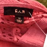 E & M Anthropologie E (hanger) M Orange Lace Tank Top Photo 13