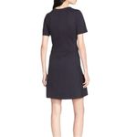 Vince Black Pique Ponte Fit and Flare Short Sleeve Dress Size 8 Photo 1