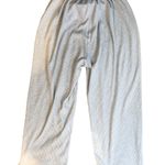 Gymshark Ribbed Knitwear wide leg crop pants beige small Photo 1
