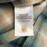 Wildfang The Essential Flannel Long Sleeve Shirt Dress Shacket Plaid Green Tan Size M Photo 11