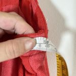 Urban Romantics  Red Striped Sleeveless Button Up Linen Blend Dress L Photo 4