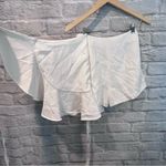 Cinq à Sept Cinq a Sept Luella Women’s 0 White Ruffle Wrap Skort Skirt Photo 4