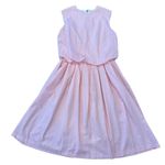 Vintage OOAK pink & white polka dot bubble hem dress medium Photo 6