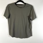 Lululemon  Women's Fast  Free Running Shirt Gray Green‎ Size 4 Athletic Yoga Photo 0