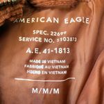 American Eagle Outfitters Corduroy Hooded Coat Brown Medium‎ Button Front Photo 1