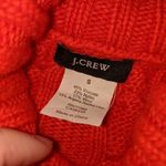 J.Crew Wool Cambridge Chunky Cable Knit Turtleneck Sweater Long Sleeve S Red Photo 9