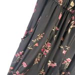 Kaileigh Women's Size Small Adalia Knit Black Floral Wide Leg Jumpsuit Photo 6
