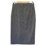 Banana Republic Bi-Stretch Wrap-Front Pencil Skirt Black & White Dot Size 2 Tall Photo 2