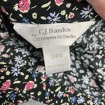 cj banks Vintage Skirt Women 24W Black Floral Ditsy Print Y2K Lightweight Midi Photo 2