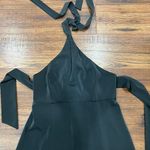 Urban Outfitters Satin Halter Minidress Black Sz S Photo 1