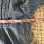 Desert West Vintage Western Button Up Shirt Medium Boot Pinstripe Made In USA Blue Photo 7