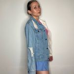 Boutique Two Tone Denim Jacket Photo 3
