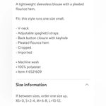 French Connection Crepe Pleated Tank Sleeveless Flounce Hem Photo 2