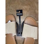Sonoma Goods for Life Women's Sandals Slides Cream Woven Size 9 Casual Brown Photo 3