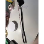 Vera Bradley  Zip ID Lanyard ID Card Holder Wallet Classic Black Microfiber Roses Photo 6