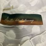 Aratta Silent Journey Shirt Sz S Mabel Blouse Ivory Beaded Sheer Boho Coastal Photo 9