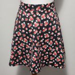 Olsenboye black red floral scuba skater skirt size xl Photo 0