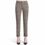 CAbi  Tailored Cuffed Slim Ankle Crop Pants #578 Brown Tan Plaid Women’s Size 4 Photo 8