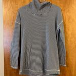 J.Jill  Lightweight Turtleneck Sweater Striped Pullover Wide Collar Medium Photo 0