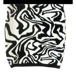 Say What? Say What? Zebra Black White Knitted Mini Strappy Dress S Photo 2