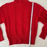 Abercrombie & Fitch Vintage 80s A&F Cable Knit Sweater Mock Neck Women's Large Photo 4