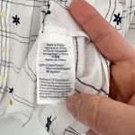 Madewell Embroidered Windowpane Square-Neck Button-Down Top White White Wash XS Photo 8