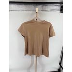 Olivia Jordan Woman's Short Sleeve Stretch T Shirt Nude Size Large Tan Photo 5