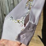 ZARA  Satin Effect Cheetah Printed Blouse sz L Photo 3