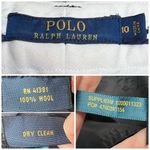 Ralph Lauren Polo  Wool Pinstripe Dress Pants Navy Size 10 Photo 2