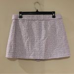 Mango  Gigi Purple Tweed Wrap Mini Skirt Photo 3