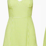 Aritzia sunday best viola bustier green gingham print mini dress Photo 0