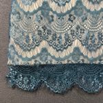 Altar'd State Vtg  Dress Womens S Teal Lace Overlay Peter Pan Collar Elegant Photo 1