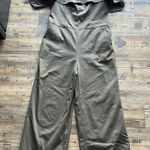 Banana Republic Women’s Twill Off-the-Shoulder Cropped Wide Leg Jumpsuit Size 4 Photo 0