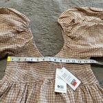 NWT Seed Heritage Textured Gingham Puff Sleeve Mini Dress Size 10 Cottagecore Bo Photo 12