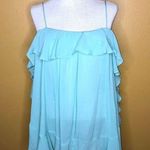 Free People  Aqua Off Shoulder Ruffle Top New S Photo 0