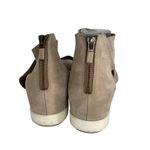 Eileen Fisher Womens Taupe Perforated Nubuck Wedge Sandals Back Zipper Size 8.5 Photo 10