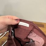 frame denim FRAME Womens Le Crop Mini Boot Pants 24 Bordeaux Coated Mid Rise Denim Wax Red Photo 3