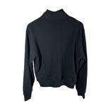 Z Supply  Essentials Half Zip Black Sweatshirt Size Medium Photo 2