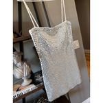retrofete Avanya Knit MIrror Mini Dress White Womens Size Medium Photo 7