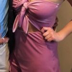 Urban Outfitters Velvet Romper Pink Photo 4