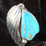 Vintage 8.5 Sleeping Beauty Turquoise Sterling Silver Ring by Bernadette Eustace Photo 2