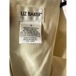 Liz Baker  Womens 14 2-Piece Jacket And Dress Set Beige Cream Formal Pearl Beaded Photo 7