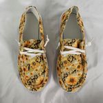 Y2K Boho Yellow White Floral Flower Soft Sunflower Loafers Sneaker EU 40 US 9.5 Photo 7