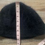Vintage Black Bucket Hat Angora Rabbit Hair Photo 1