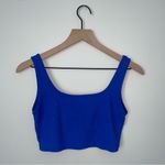 SheIn Blue Ribbed Tank and Shorts Set Photo 2