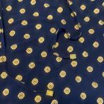 Michael Kors Golden Metallic Foiled Cold-Shoulder Blouse Photo 9